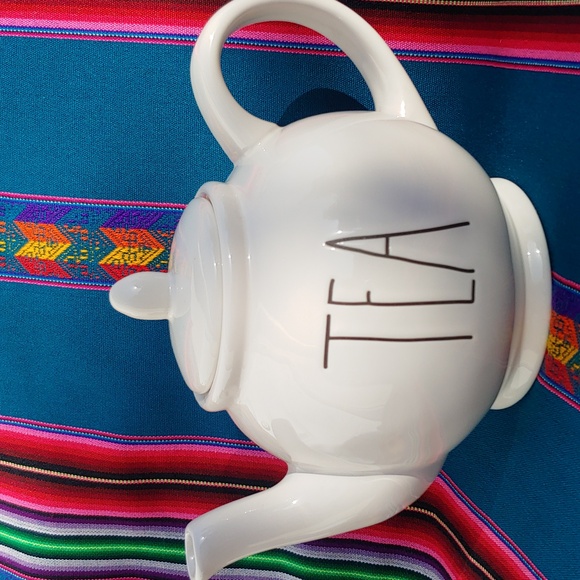 Rae Dunn Tea Ceramic Tea Pot Holds 6 Cups - Picture 13 of 16